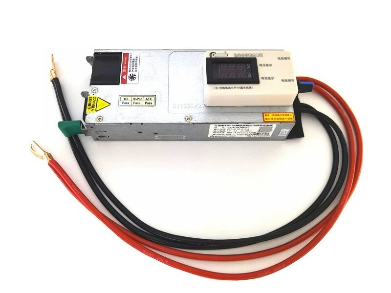 RV Charging Unit, 14.6V 60A LiFePO4 Smart Charger, 110‑220V Wide Voltage, For Camper Vehicle, Comes With Cables