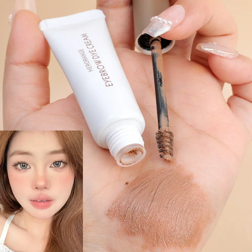 Eyebrow Tint Waterproof Lasting Liquid Enhacer Dye Eyebrow Gel Cream Coffee Brown Color Eye Brow Mascara Korean Makeup Cosmetics