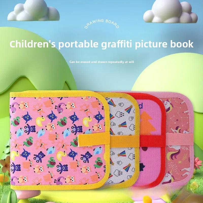 

Drawing Board Graffiti Portable Small Blackboard Erasable Coloring Writing Board Preschool Enlightenment Puzzle Toy