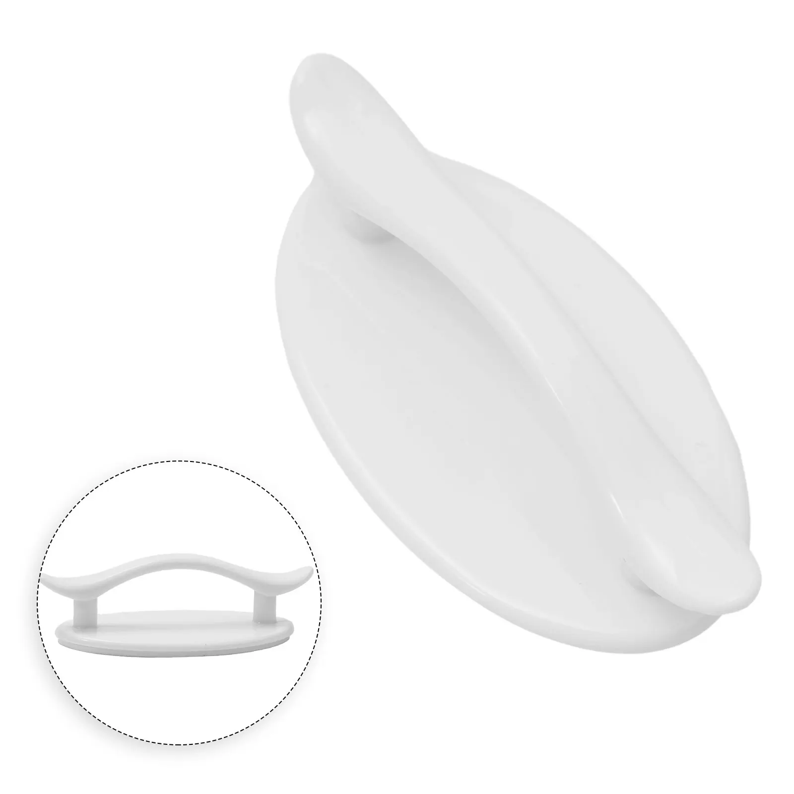 Maniglia per porta hardware liscia senza fori per punzonatura frigoriferi armadi maniglia curva cassetti miglioramento domestico
