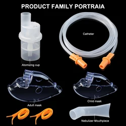 Ziqing inalatore Set tubo morbido inalatore catetere nebulizzatore tazza adulto Kid maschera filtri compressore d'aria medico accessori per nebulizzatore