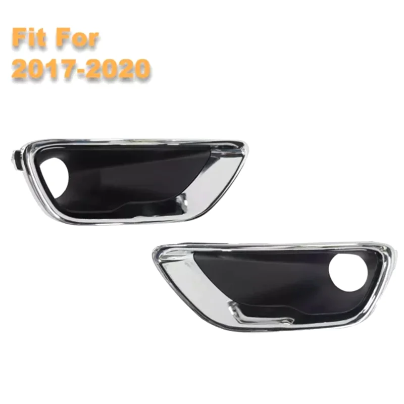 

1 Pair Front Bumper Fog Lamp Light Covers Bezel For Jeep Grand Cherokee 2017-2020 5ZM55SZOAA 5ZM54SZOAA