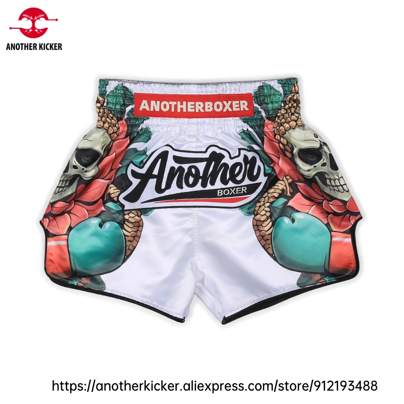

Thai Boxing Shorts Breathable Muay Thai Shorts Quick Dry Elastic Waist Vintage Silk MMA BJJ Wrestling Kickboxing Fight Pants