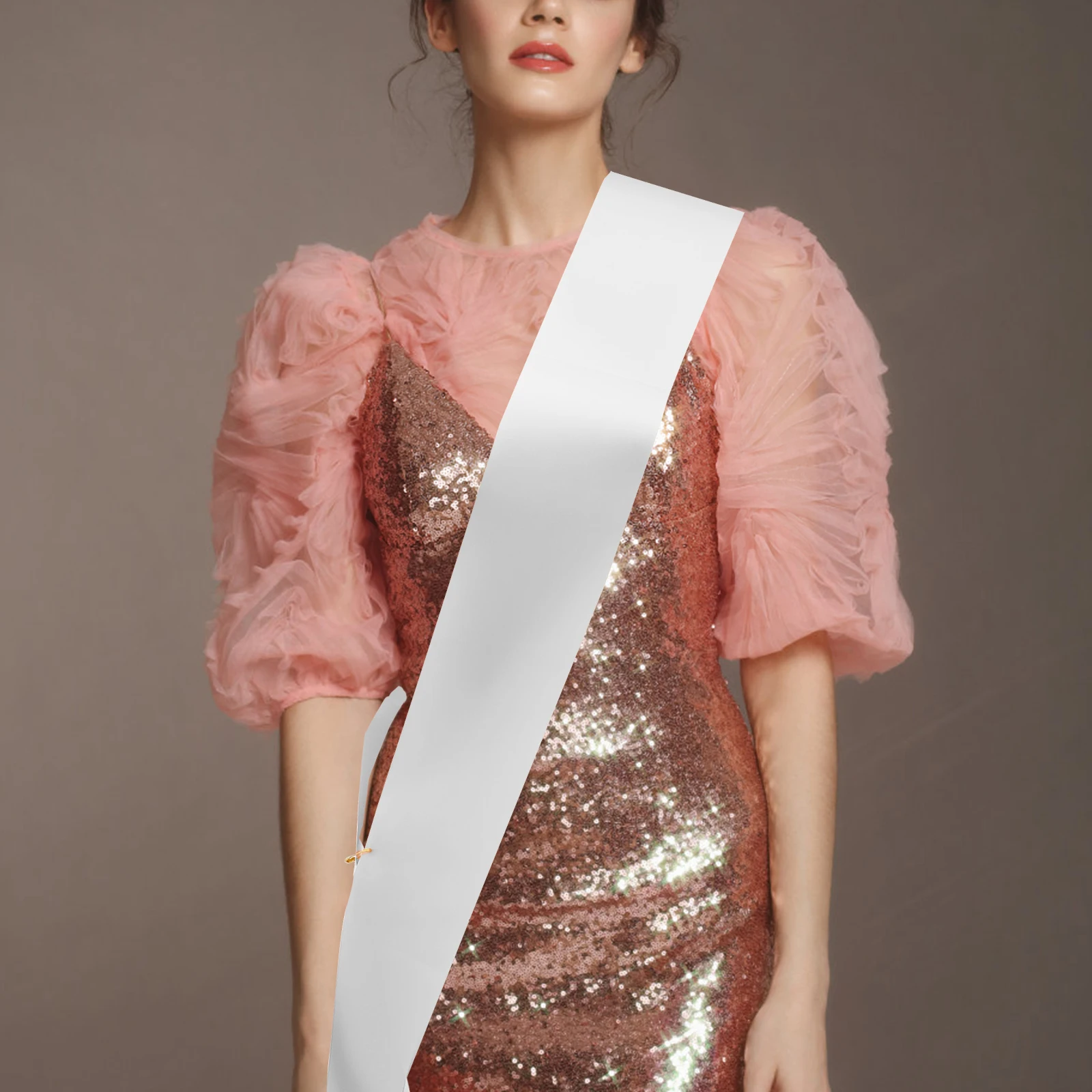 

Make up Ceremonial Shoulder Straps Bride Wedding Decor DIY Blank Sash Cloth Shower Bachelor Party