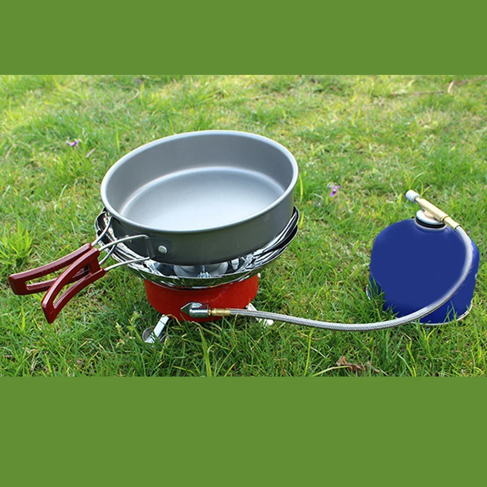 Cocina para acampar, diámetro de 18CM, sartén con mango plegable, mango plegable, utensilios de cocina para acampar, sartén de aleación de aluminio