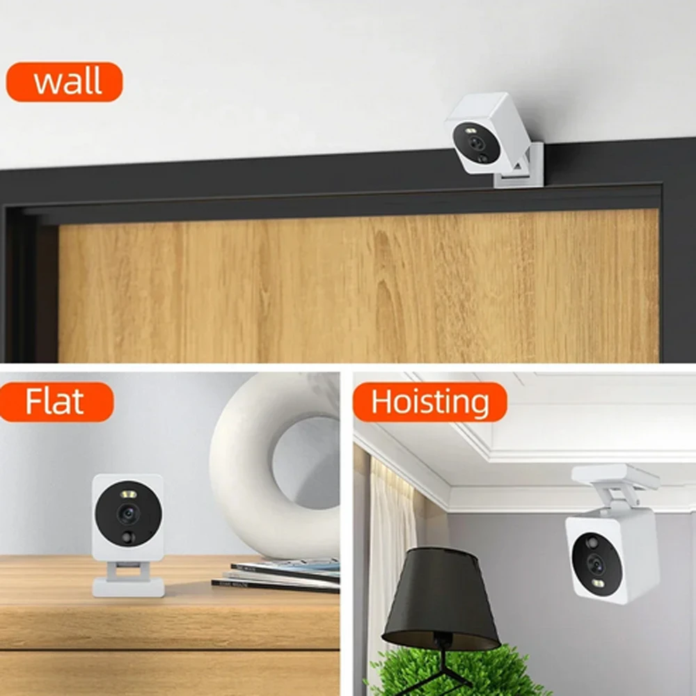 Tyua Baby Monitor Mini WiFi IP 5MP Camera Indoor Wireless Home Security Auto Tracking Color Night Vision 2MP CCTV Camera