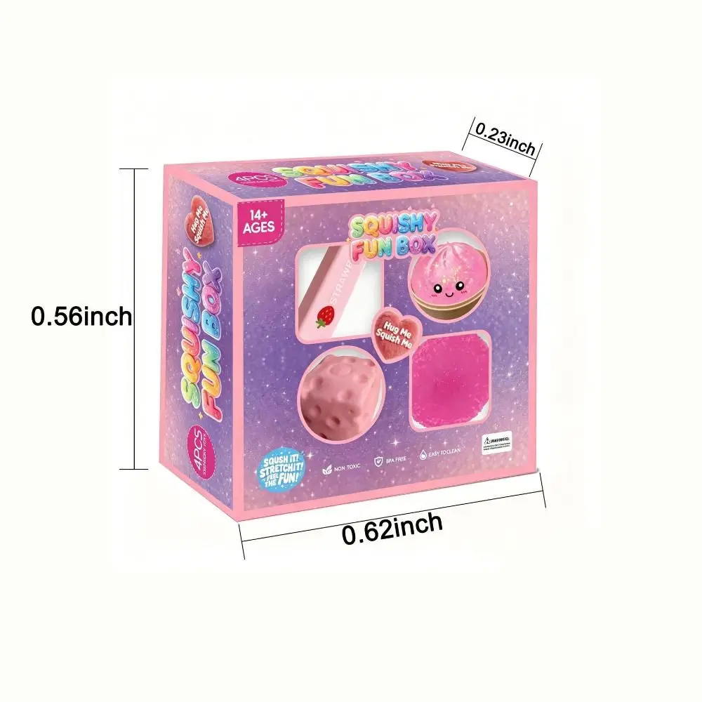 Gifts Soft And Stretchy Squishy Sensory Cute Style Random Shapes Squishy Set Easy To Clean Reusable Squeeze Fidget Desk Play