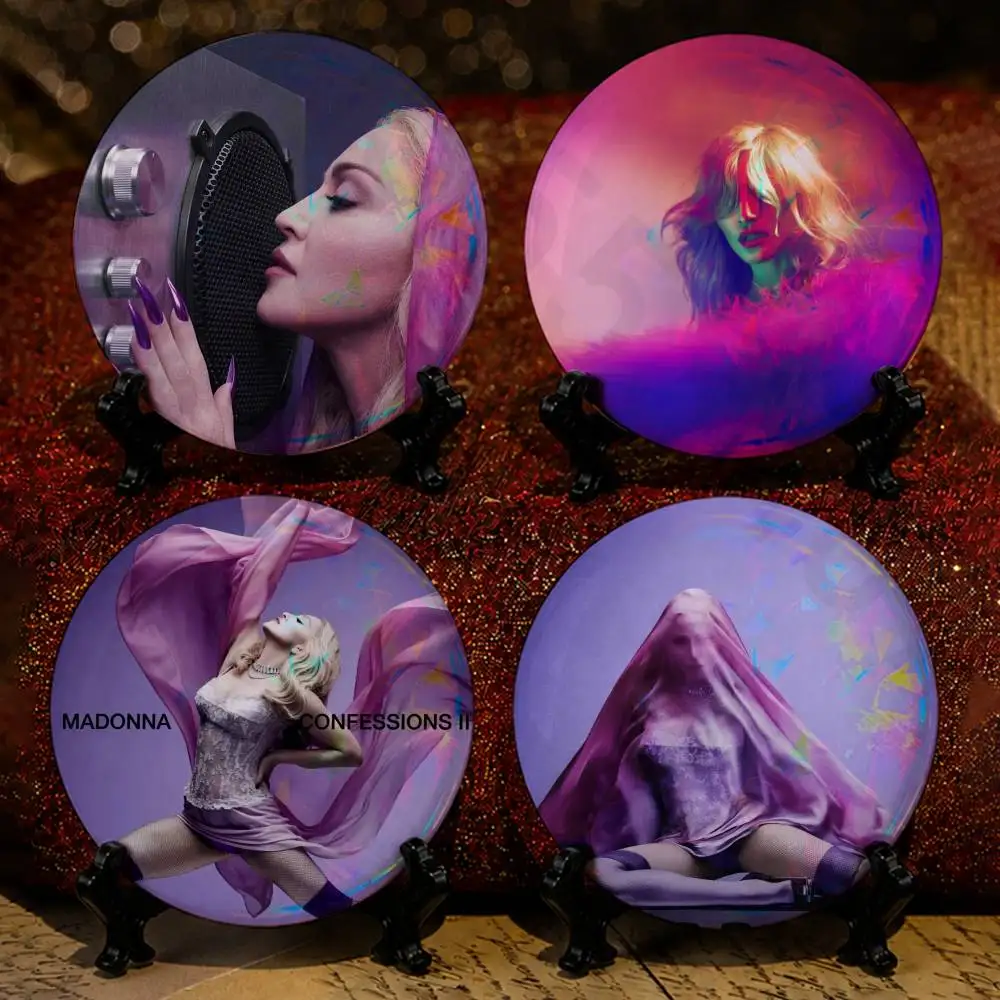 M-Madonna Confessions  58mm Badge Brooches on Backpack Clothes Handmade Round Enamel Pins for Jewelry