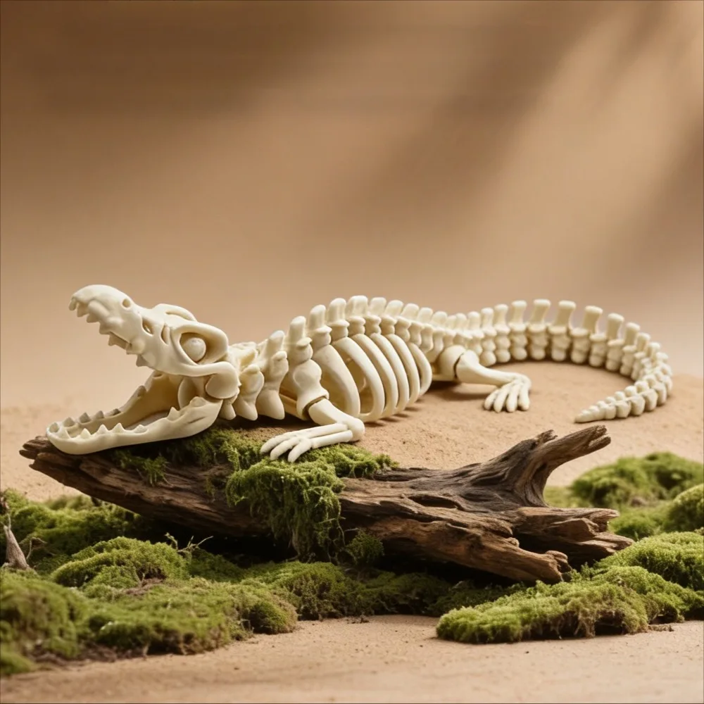 3D Printed Marine Skeleton Figurine Movable Joint Ocean Animal Model Shark Turtle Crab Desktop Decor Collection Festival Gifts