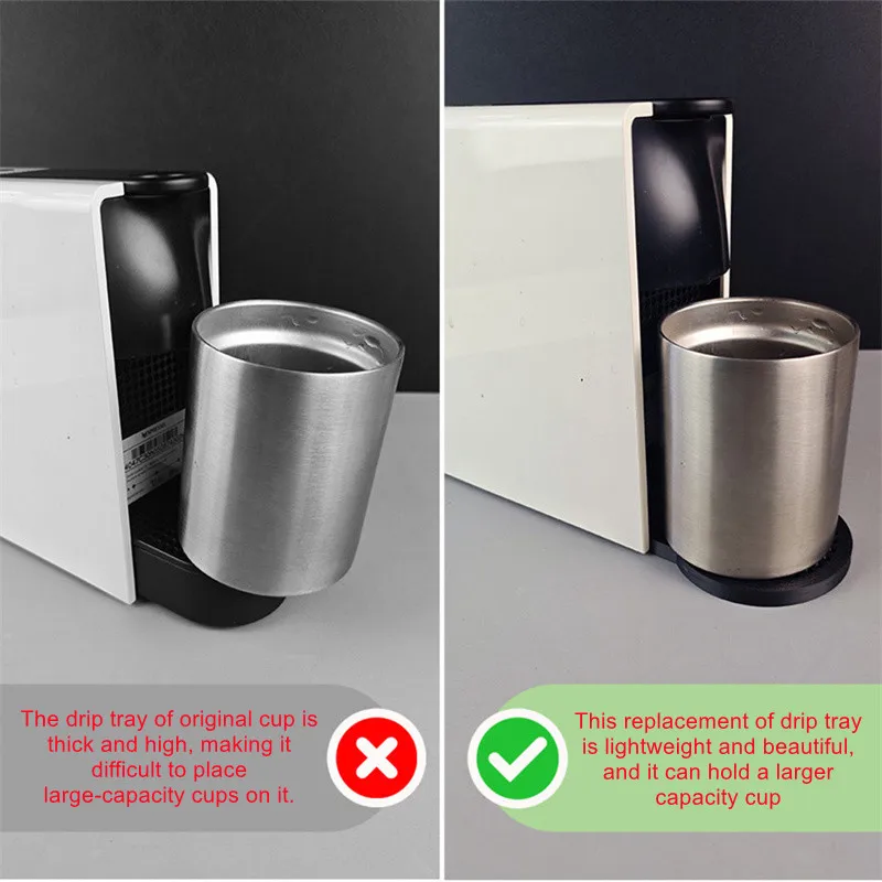 Mini Cup Drip Tray for Nespresso Essenza Mini C30 D30 Capsule Coffee Machine Thin Lightweight Anti-slip Cup Mat Replacement Part