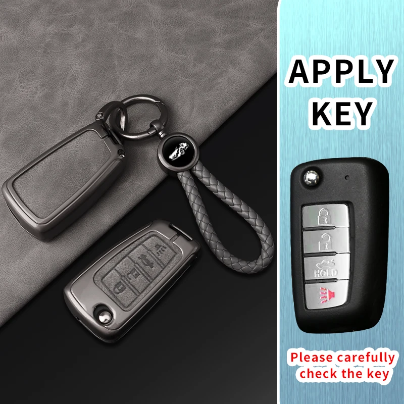 Folding Car Key Case Protect Cover for Nissan X-Trail T32 Rogue Juke F15 Qashqai J11 Murano MAXIMA ALTIMA Shell Accessories
