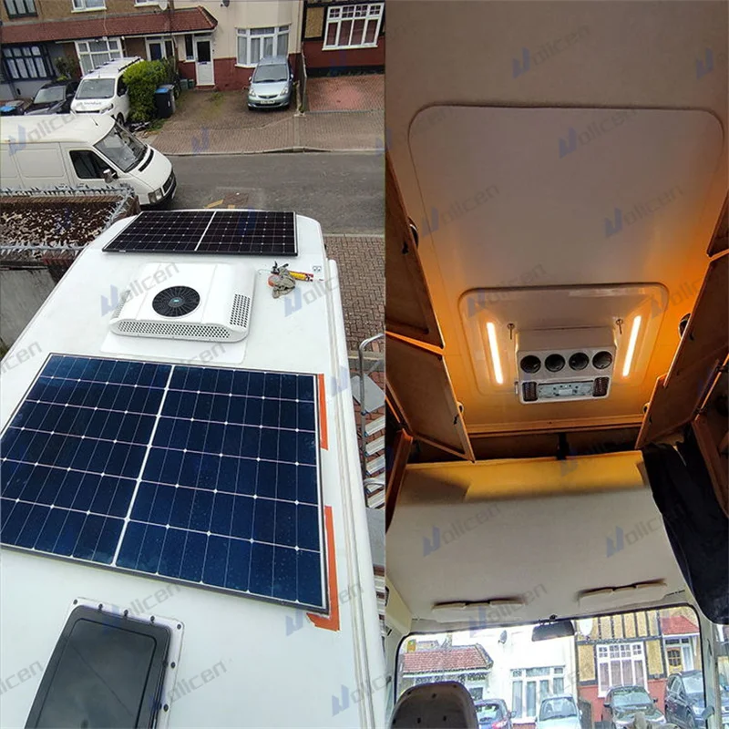Universal 12 Volt 24V Roof Top Mounted Air Conditioner For Caravans Parking Camper Air Conditioners For Trucks Tractor RV-New
