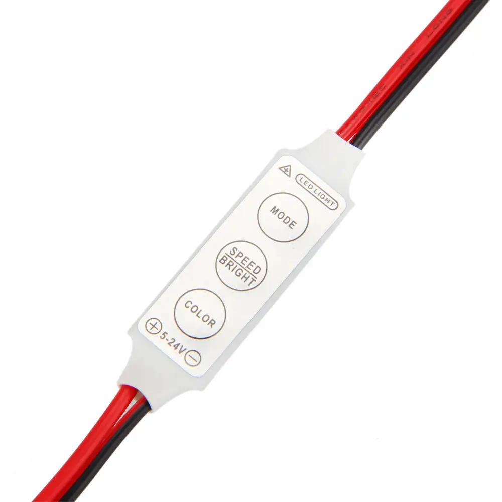 Wired Control Module com flash estroboscópico para carro ou casa, LED Strip, lâmpadas, 5x12V