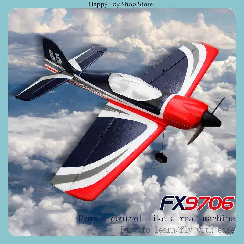FX9706 5CH Brushless RC Glider 3D/6G Aerobatic Fixed Wing Red Bull-Style Fighter Model