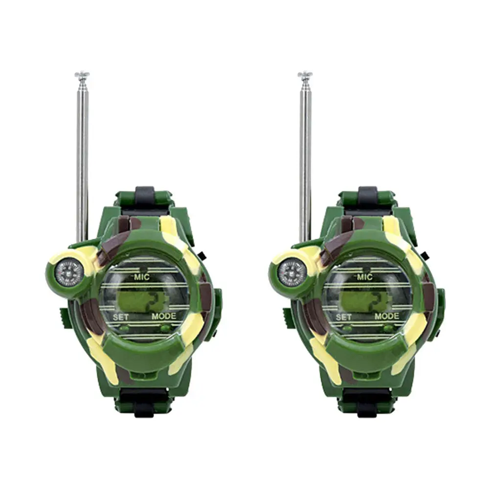 

2Pcs Children Walkie- Watch Multi-Function Intercom Watch Funny Antenna Design Comfortable Wristband for Boys Girls Ages