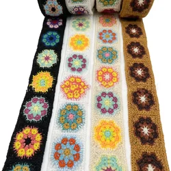 1 Yards Flower Handmade Embroidered Jacquard Ribbon Trim for Strap Webbing Collar
