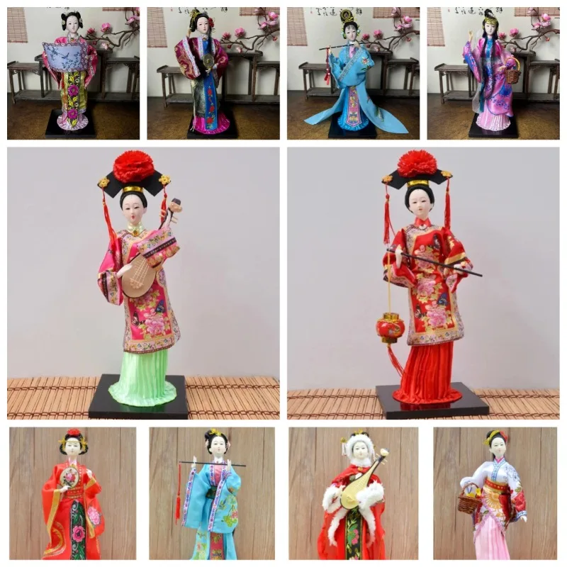 12Inch Chinese Style Beijing Opera Dolls Peking Opera Doll Silk Doll Beijing Special Gifts Home Desktop Decoration Birthday Gift