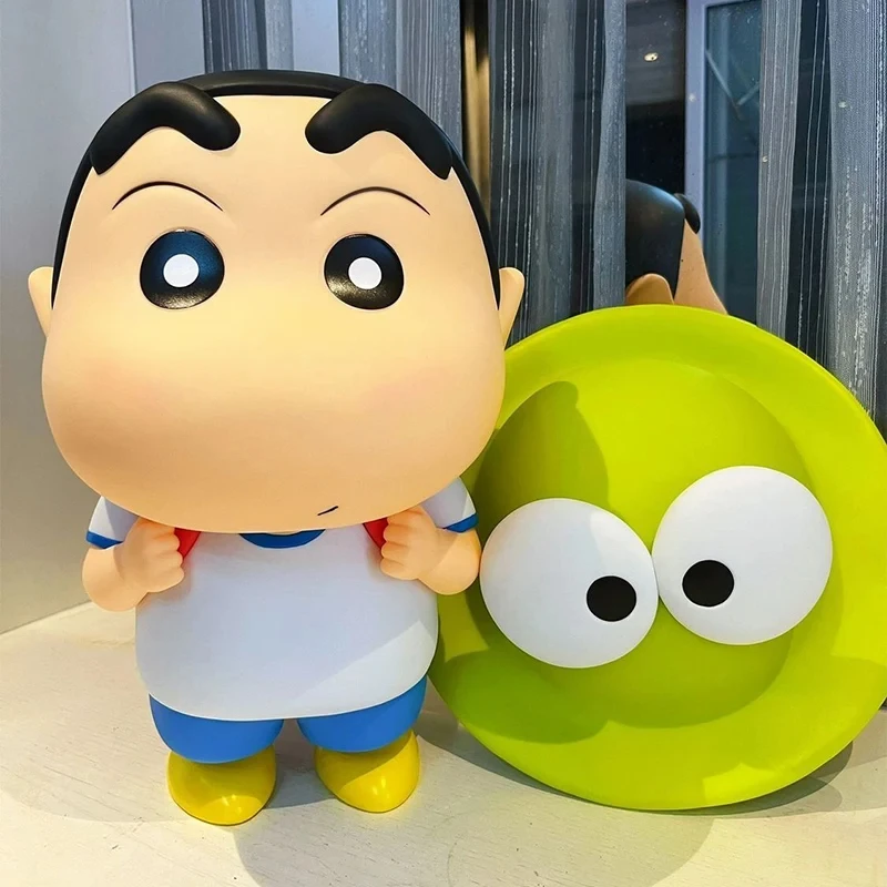 Anime Angry Shinnosuke Figures Crayon Shin Chan Toys Peripheral Beep Mouth Nohara Shiro Figurine PVC Collection Cute Decor Gifts