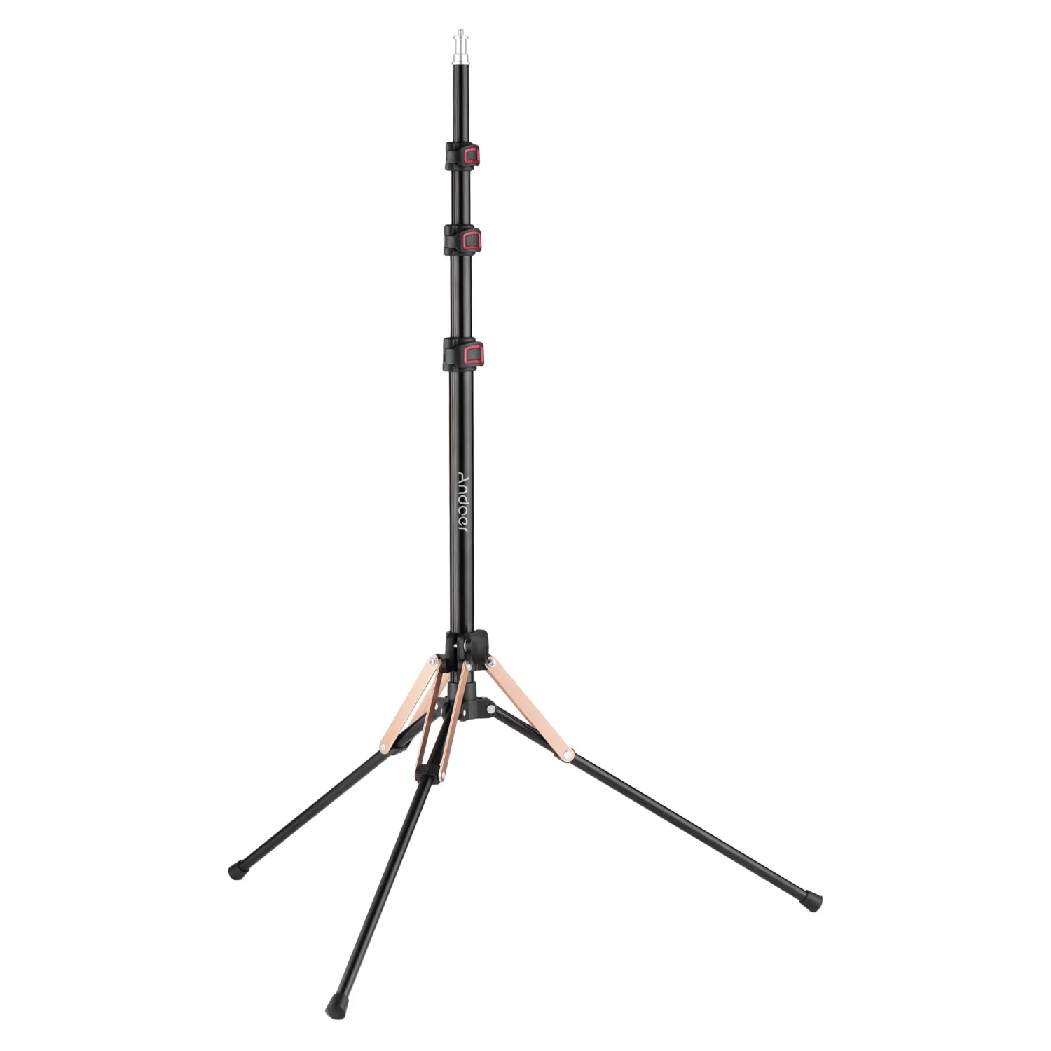 

Andoer 190 см/74,8 дюйма портативный светильник из алюминиевого сплава для фотосъемки, обратная складная подставка для ног, 3-секционный дизайн откидных замков