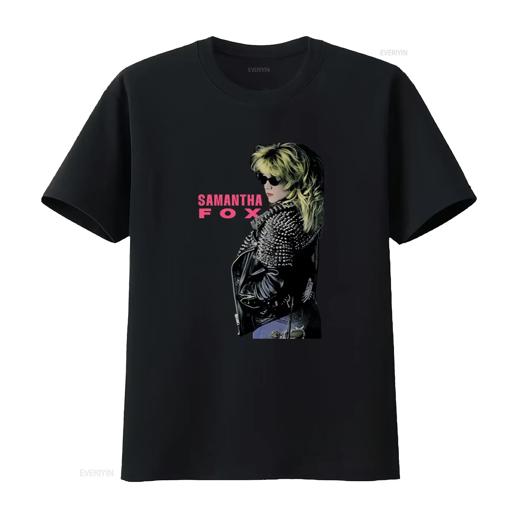 Vintage Samantha Fox Singer Heavy Cotton Full Size T Shirt Mm1348 vintage Washed Versatile Unisex Breathable homme Casual