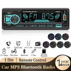 SINOVCLE 1din Car Radio Stereo Bluetooth Digital MP3 Player FM Receiver With Remote Control AUX/USB/TF Card In Dash Kit