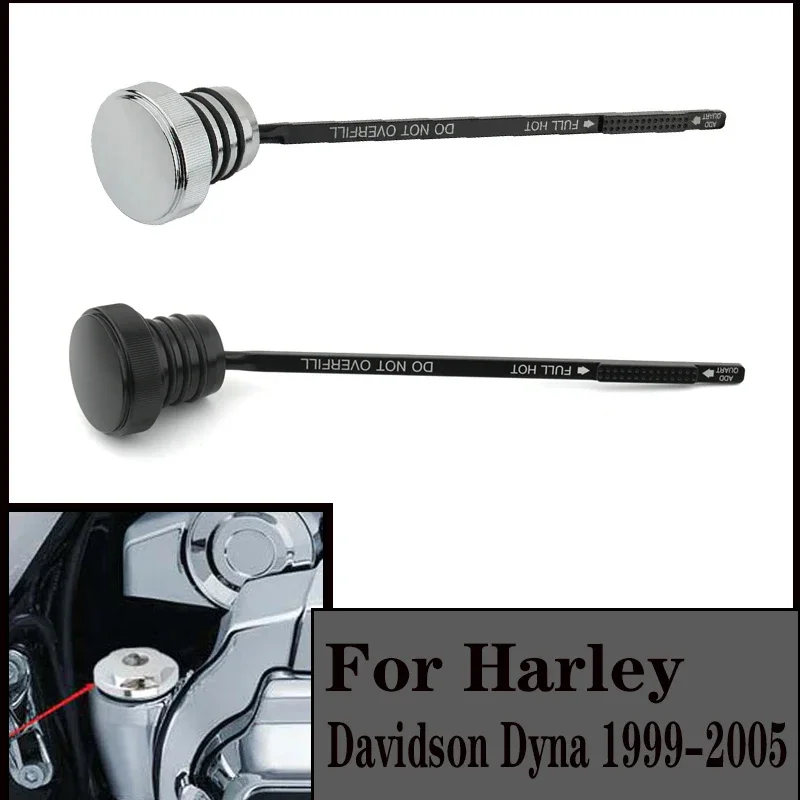 

For Harley FXD FXDX FXDL Dyna 99-05 Drag Specialties Chrome Peaked Oil Dipstick