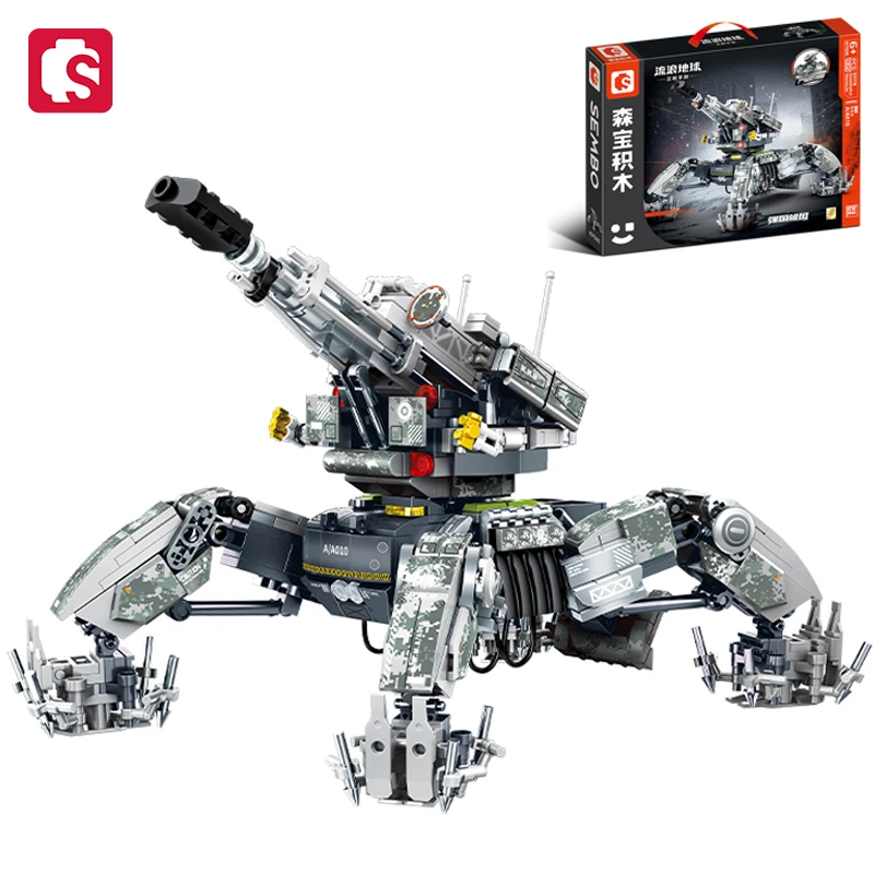 

SEMBO BLOCK 839pcs Series Of High-Tech Weapons Building Block Position Artillery Model Bricks ornament Educational Toy Boys Gift