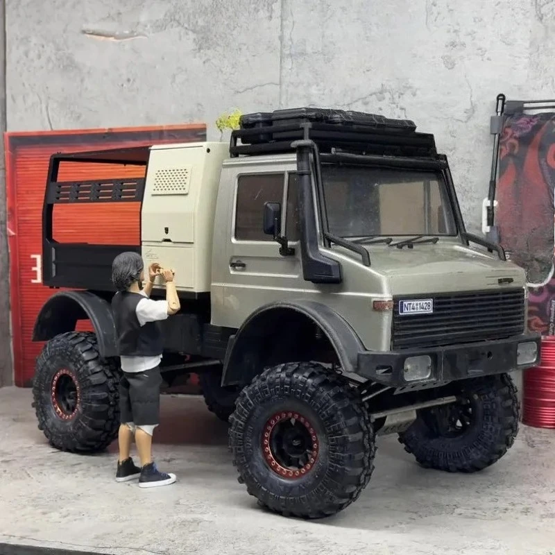 For CROSSRC NT4 NT6 Unimog 1/10 RC Crawler Australian Hunting-Style Cargo Box Realistic Modification Damage-Free Installation
