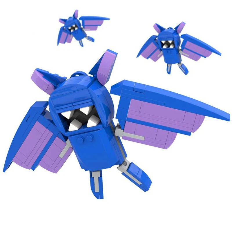 

108PCS MOC Pokémoness PC-Zestyes Bat Model, Hanging Display Bat, DIY Educational Building Blocks Birthday Toys Gift