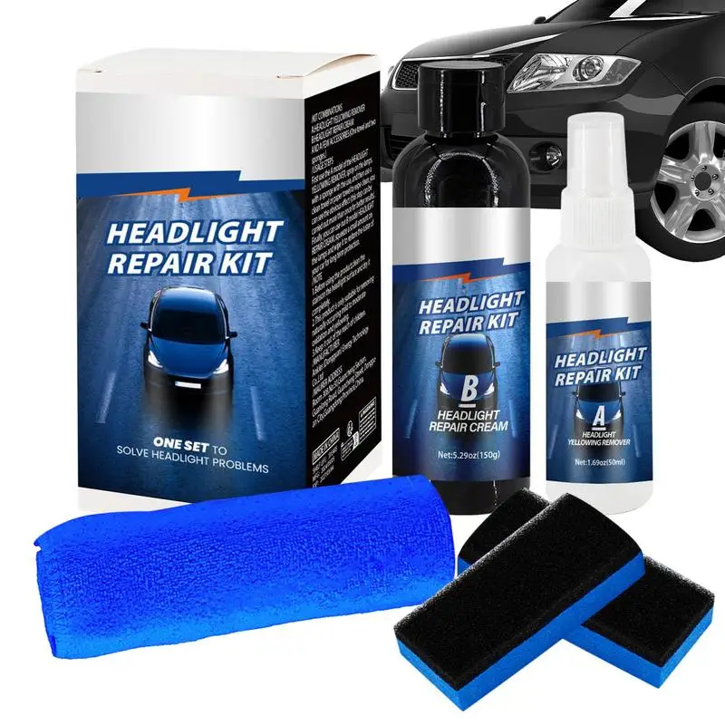 

Headlight Coating Fluid Car Headlight Lens Scratch Repair Polish Liquid Headlight Restore And Protect Liquid Headlight Cleaner