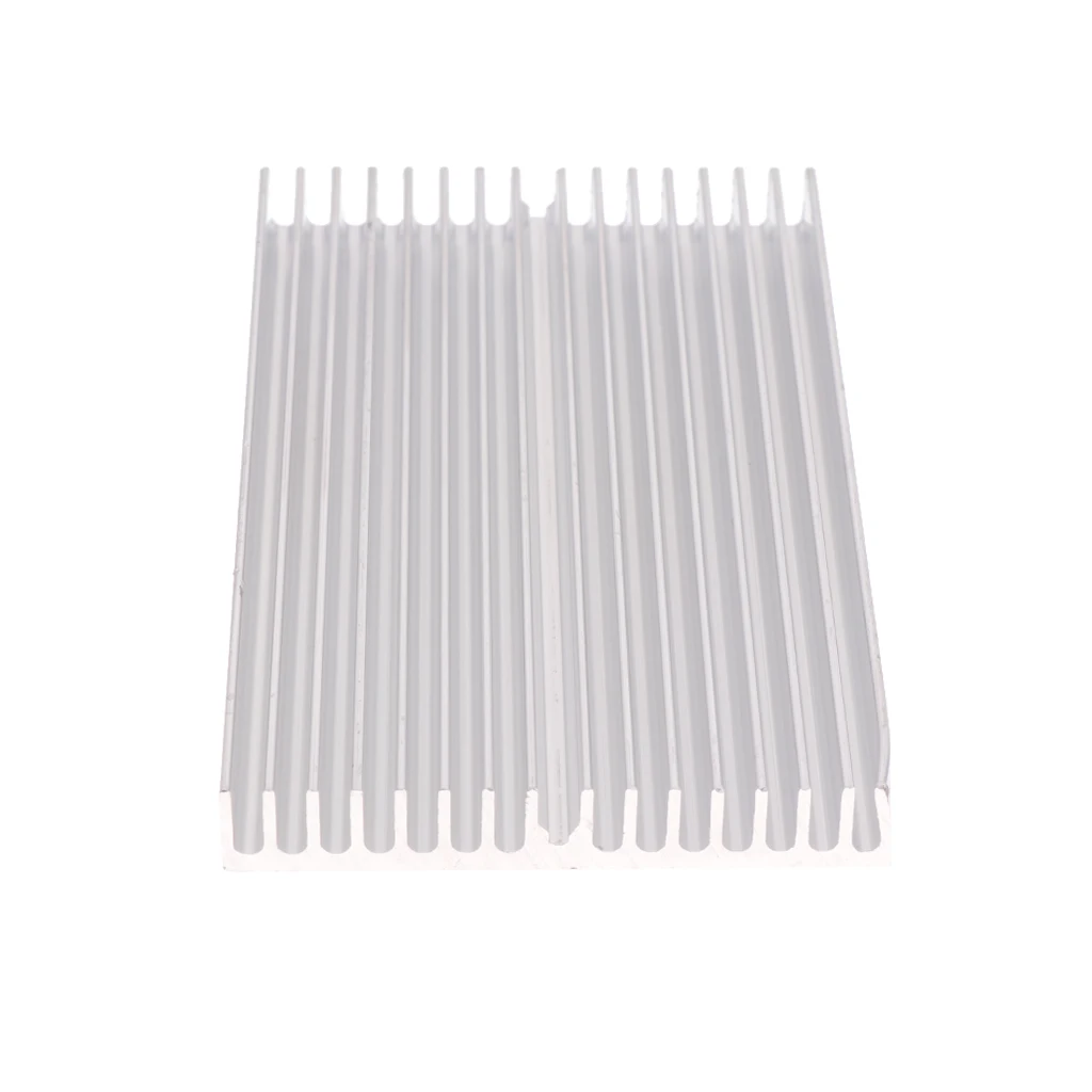 실버 톤 알루미늄 쿨러 라디에이터 LED 방열판 방열판 100x60x10mm