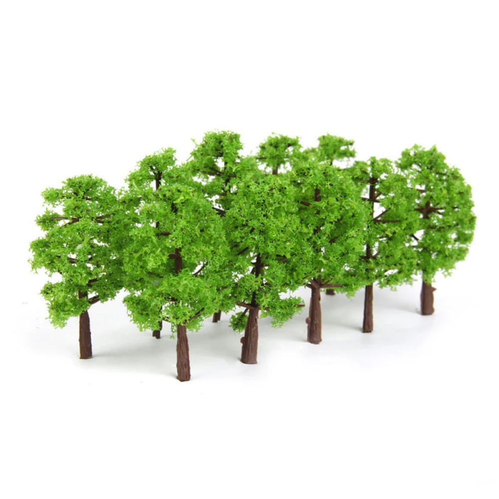 30pcs 3.5cm Model Tree Train Railway Arrangement Diorama War Game Park Scenery Miniature Tree Landscape Decoration