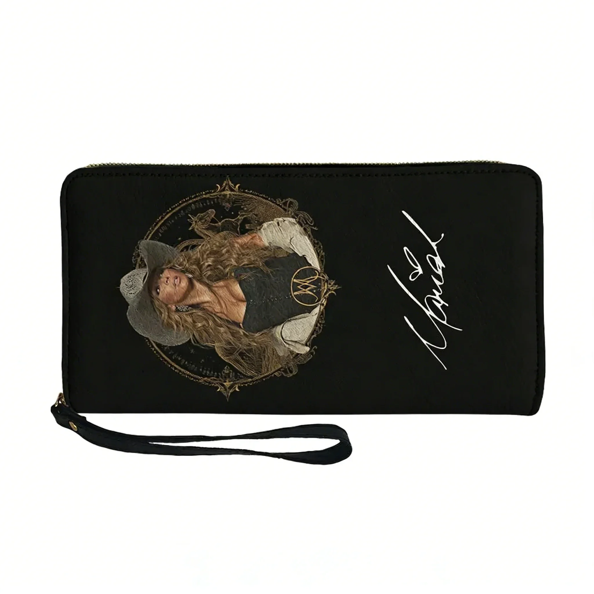 

Кошелек-портмоне Mariah Carey в стиле хип-хоп для мужчин и женщин, длинный кошелек на молнии с двойным принтом, портативный кошелек, подарочная сумка