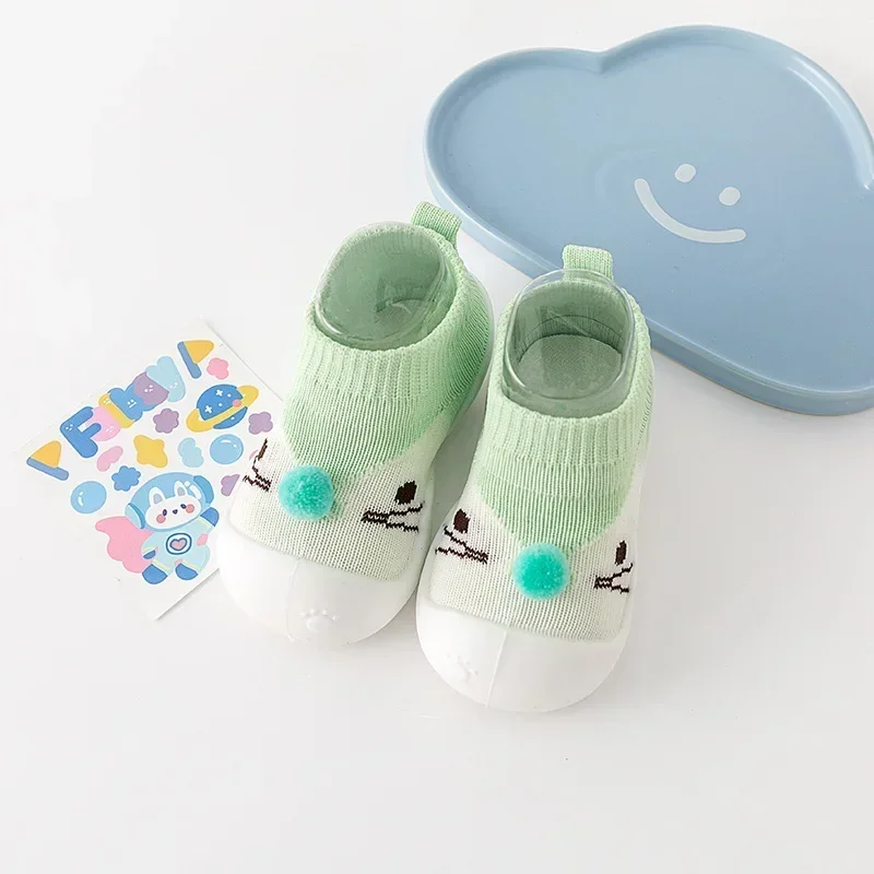 Un nuovo paio di scarpe da neonato con motivo A gatto per 1-3 anni, scarpe da bambino con suola morbida per ragazzi e ragazze, antiscivolo