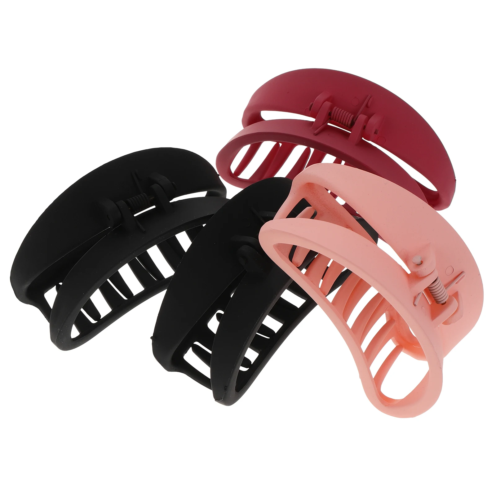 

4 pcs Chunky Jaw Clips Hair Accessories Women Girls Ponytail Claw Clip Durable Plastic Smooth Bottom Great Decoration