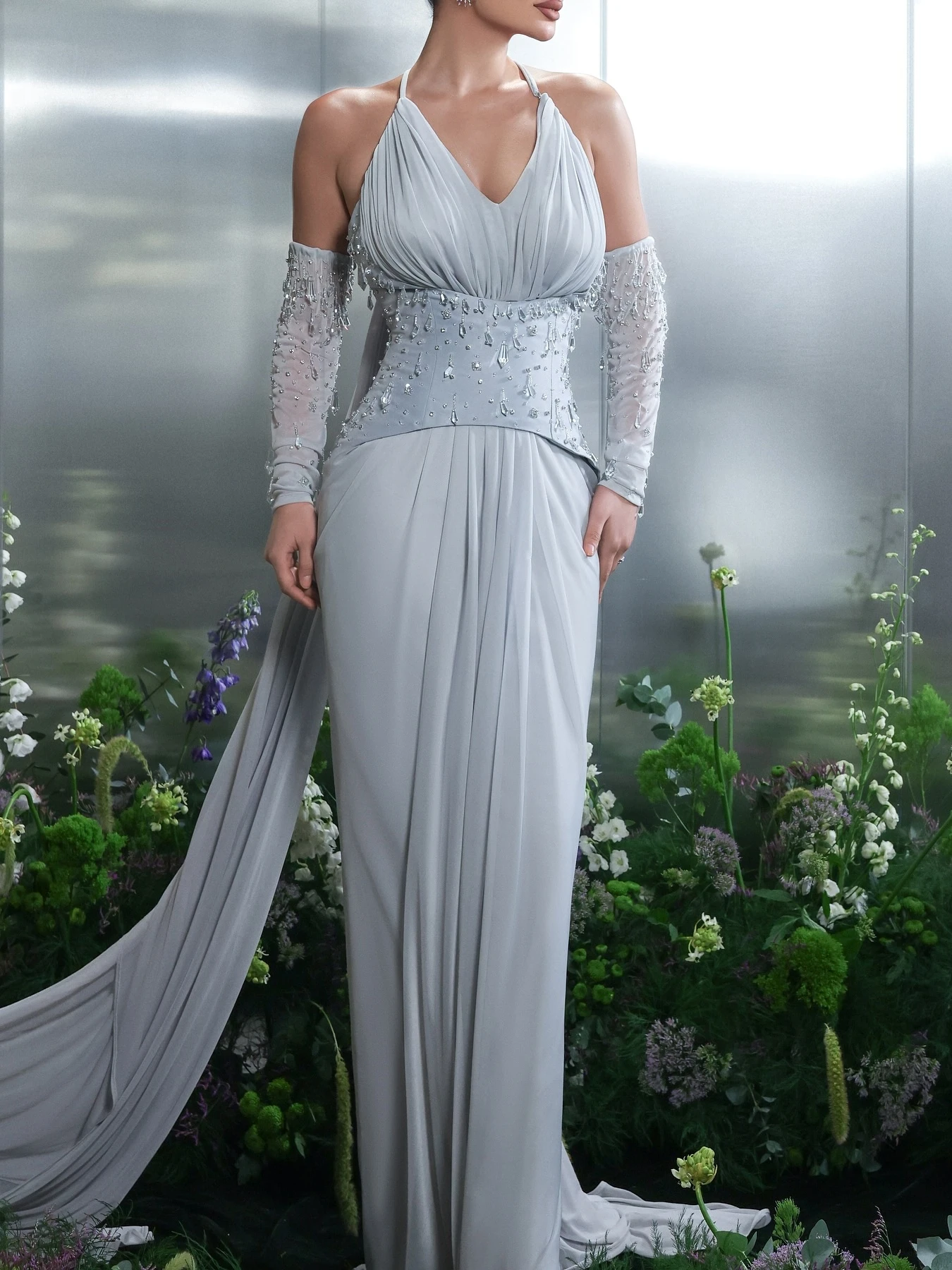 فساتين للنساء لحفلات الزفاف والسهرات فستان فاخر لحفلات الزفاف مخصص للحفلات الراقصة وحفلات الكوكتيل فساتين سهرة 2025 ثوب حفلة نسائية #4