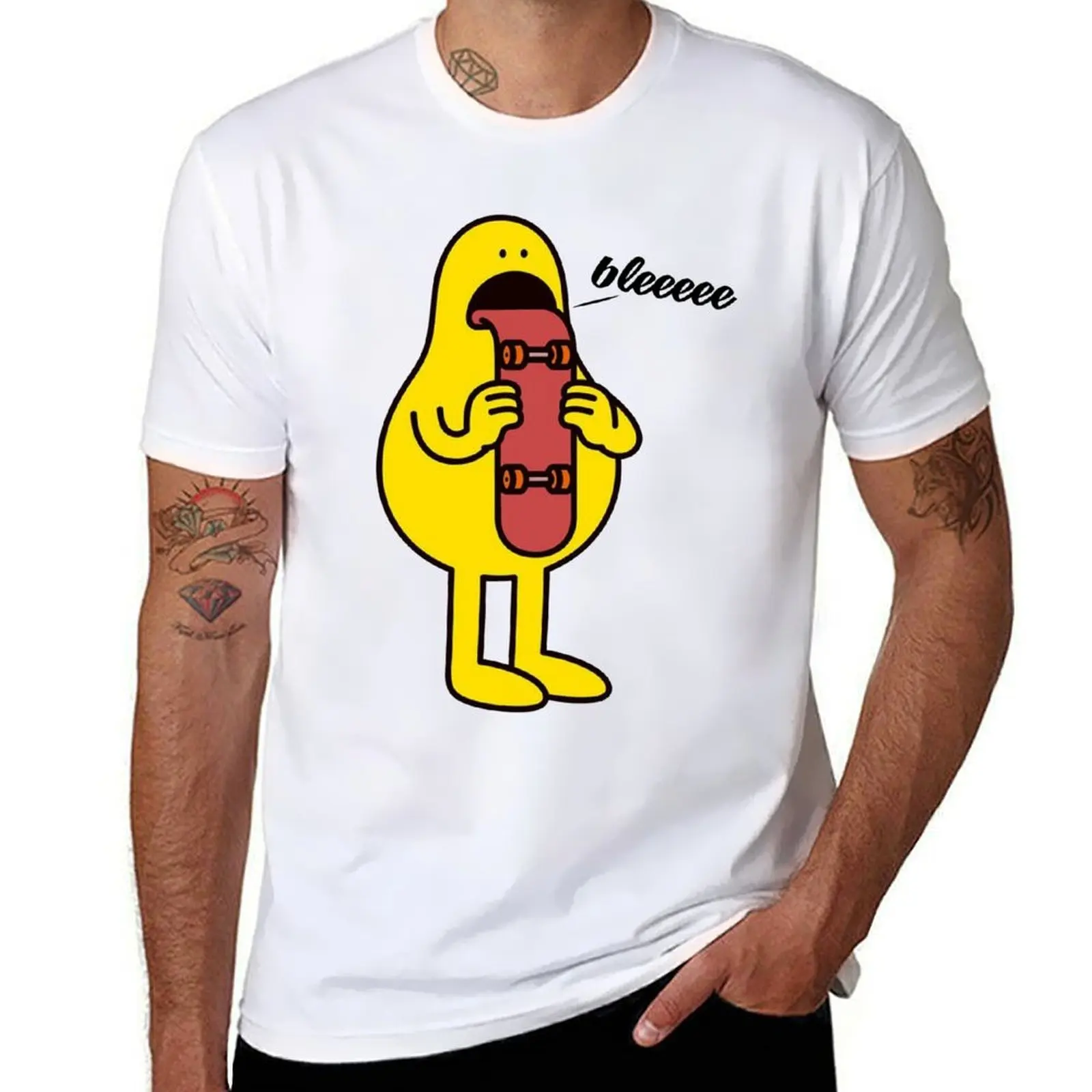 

black cotton t Tongue plain t t-shirt package man for T-Shirt personalised cotton heavy shirt shirt man Skateboard