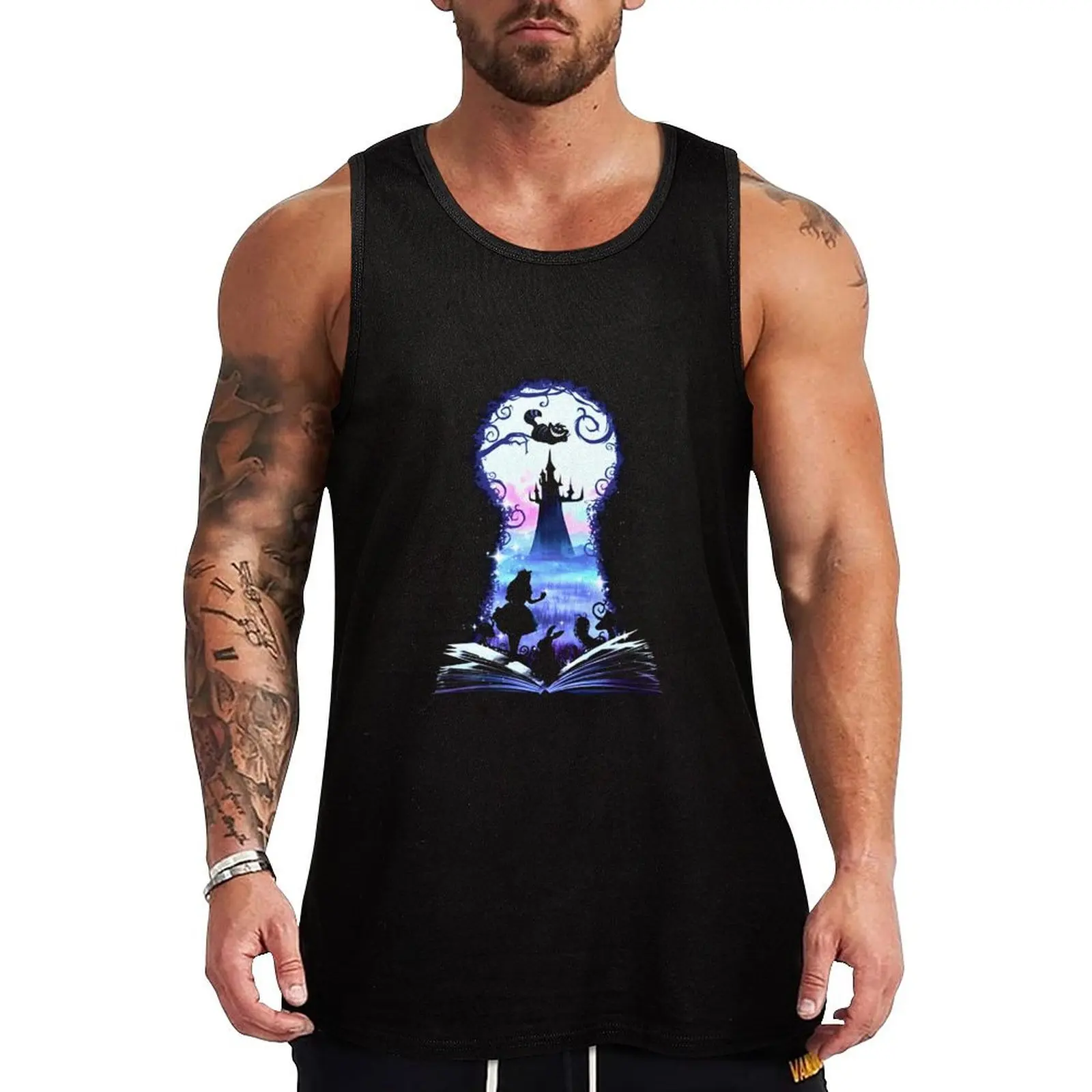 

Anime characters castle Tank Top bodybuilding Men's clothes luxury style