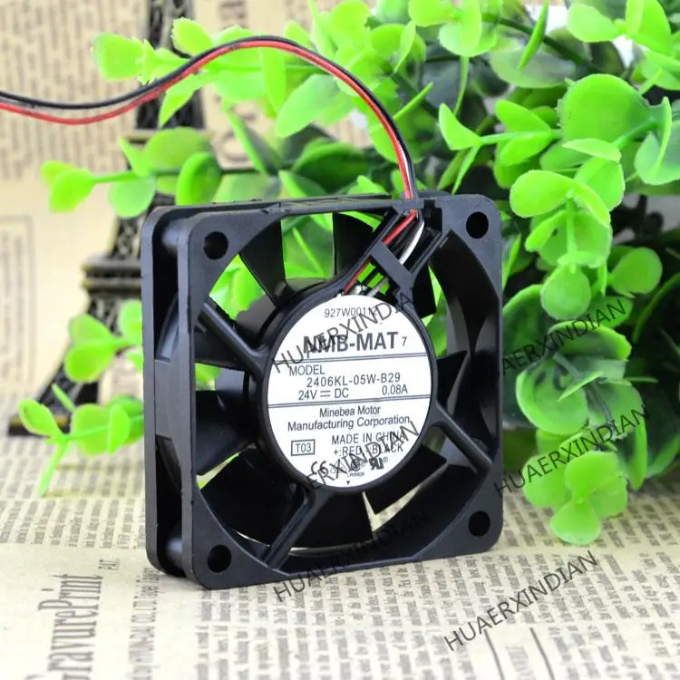 جديد 6015 2406KL-05W-B29 24 فولت 0.08A 3 عدة تجميع مروحة التبريد