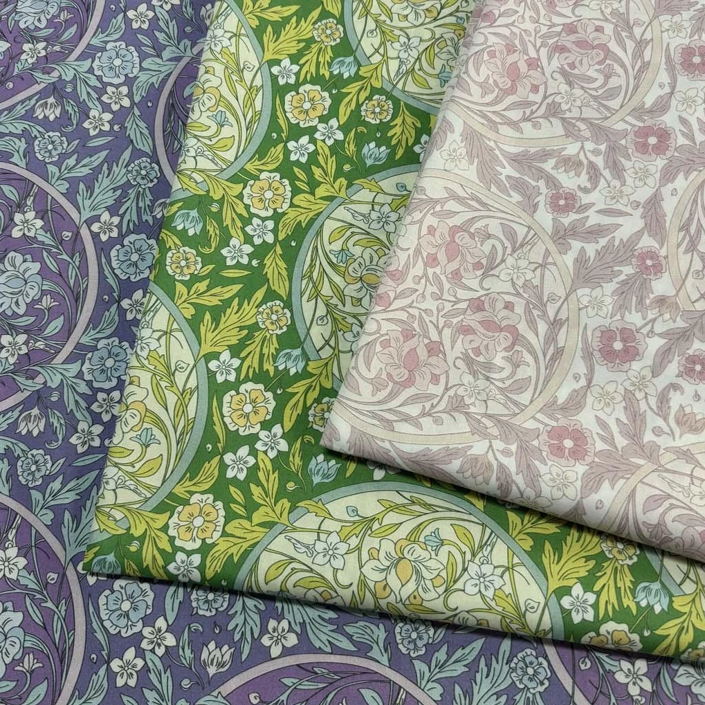 100x148cm Medallion Floral 100s Poplin Long Staple Cotton Fabric, Tela Algodon Telas Para Costura Sewing Supplies