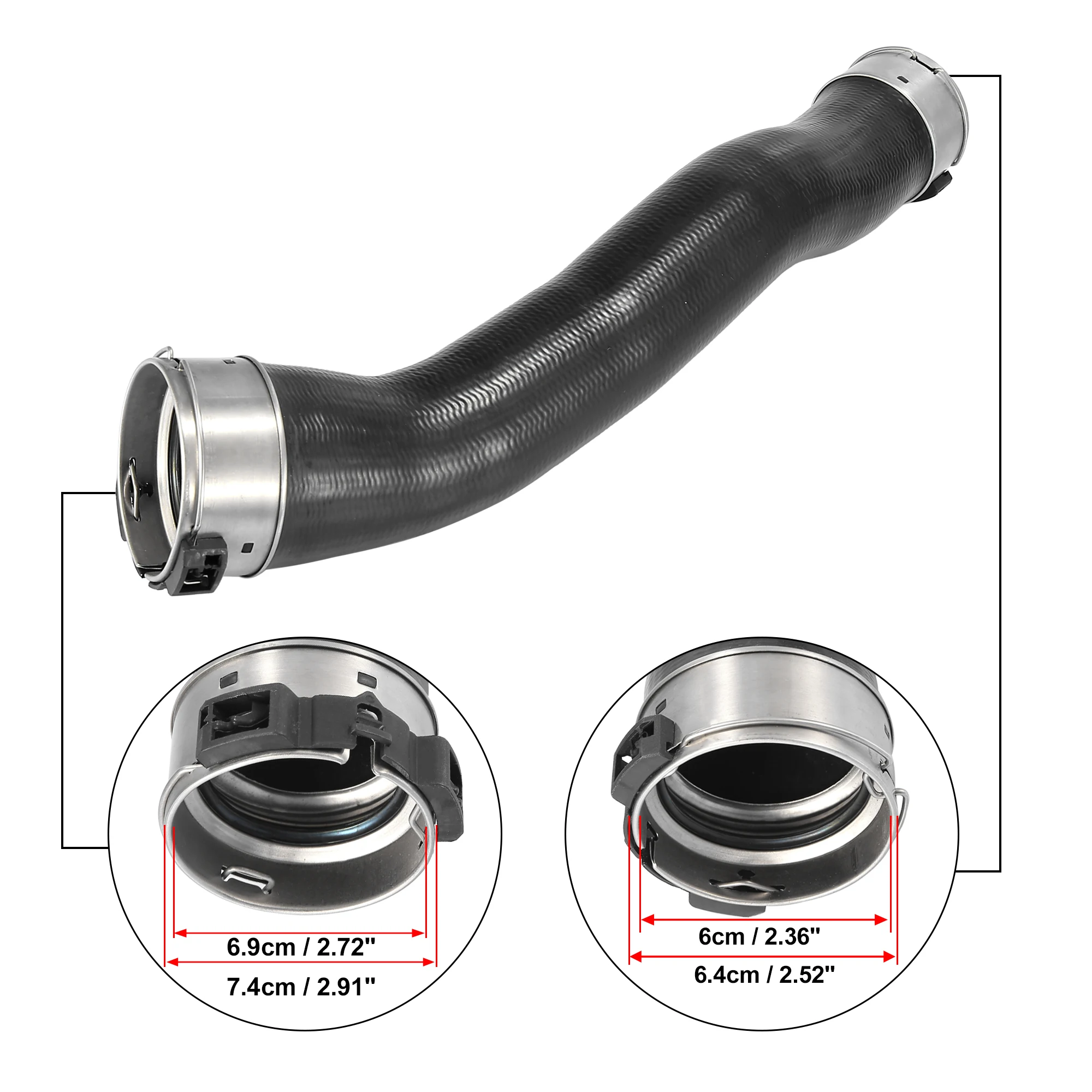 X Autohaux Car Engine Right Turbo Intercooler Hose Air Intake Hose Tube 13717597591 for BMW 320i/328i XDrive Auto accessories