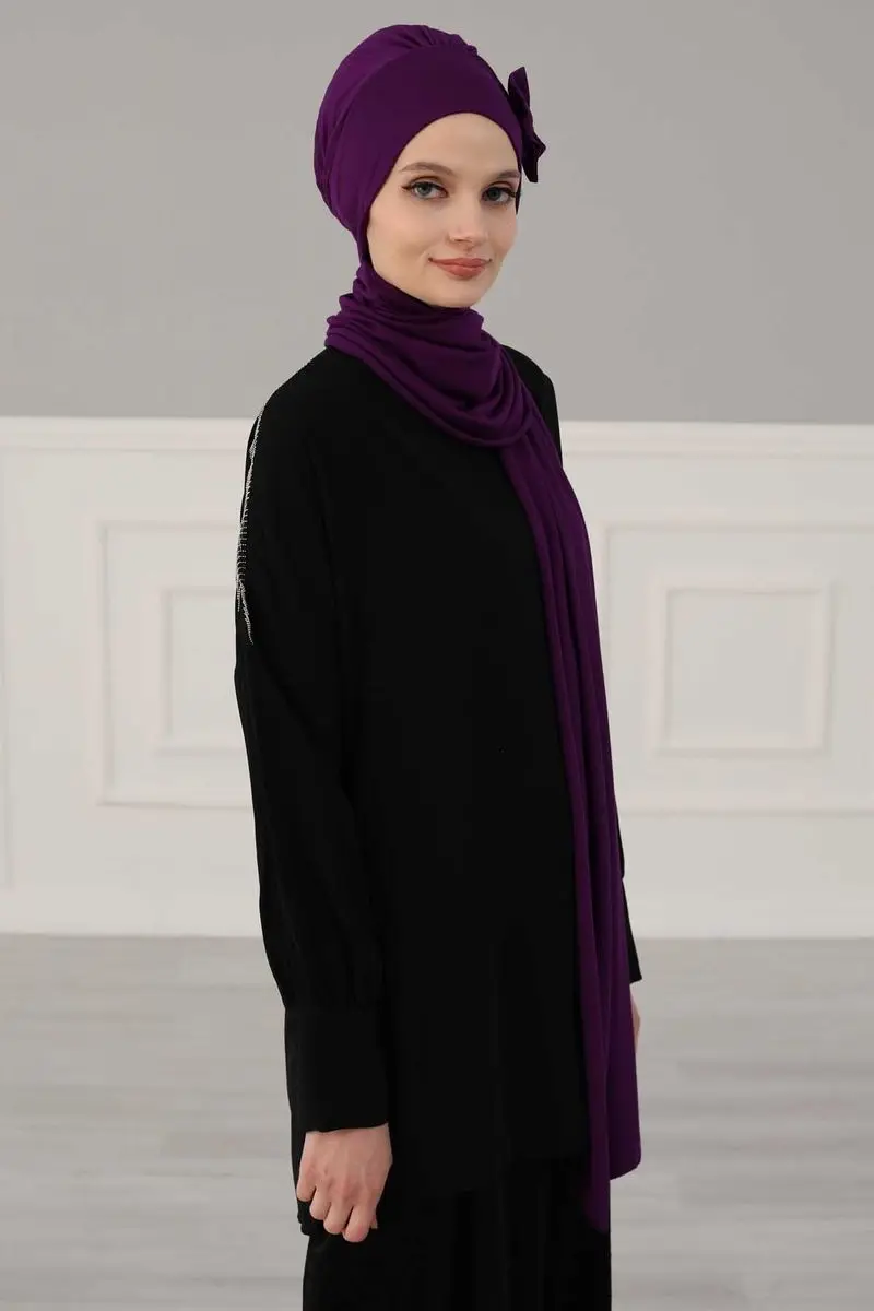 Lenço de arco lateral com arco