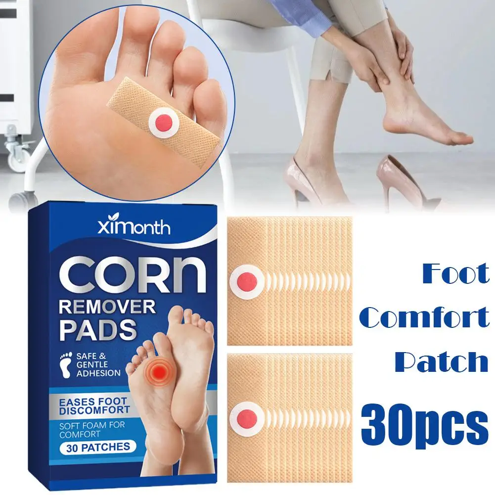 Foot Care Sticker Salicylic Corn Removers For Toes Feet Bottom of Foot Corn Remover,Foot Care Tools,Foot Paste 30 Counts