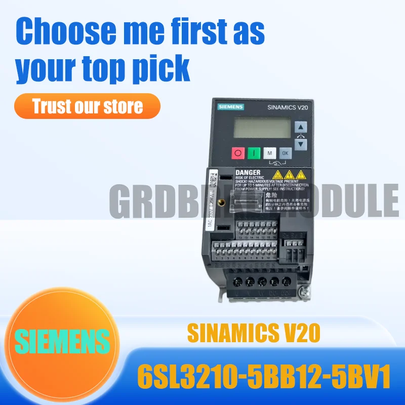 

New Original SIEMENS 6SL3210-5BB12-5BV1 SINAMICS V20 0.25kW Frequency converter