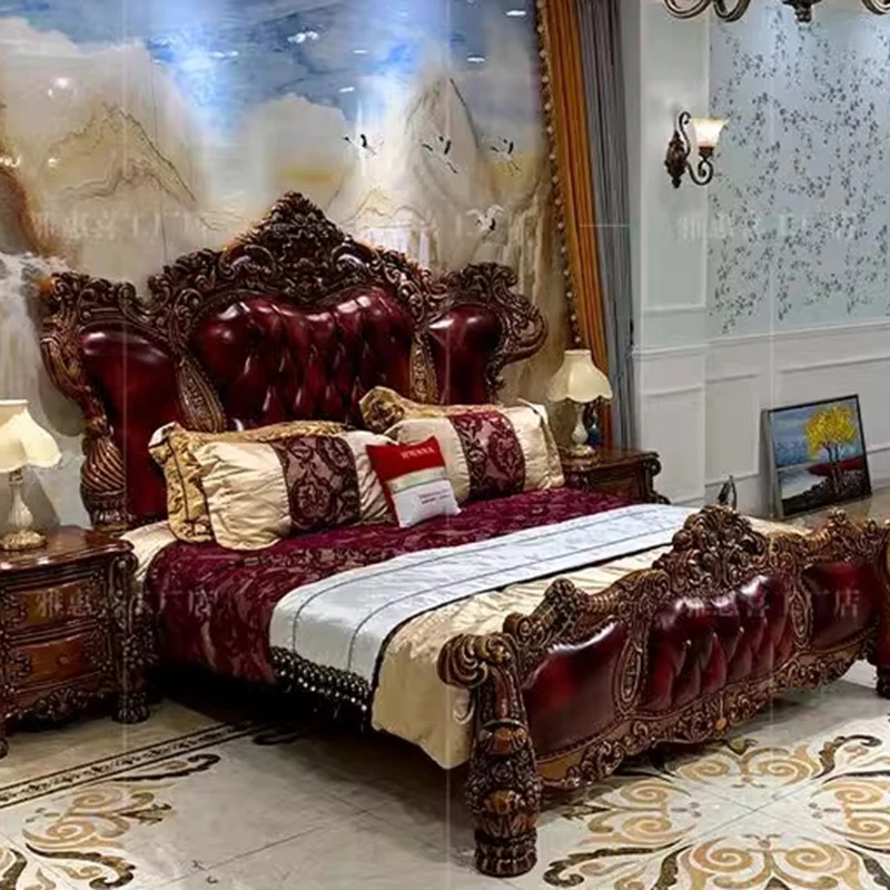 Design Multifunctional Bed Beauty Massage Castle Modern Bedroom Bed Queen Headboards Sleeping Camas De Casal Salon Furniture image 5