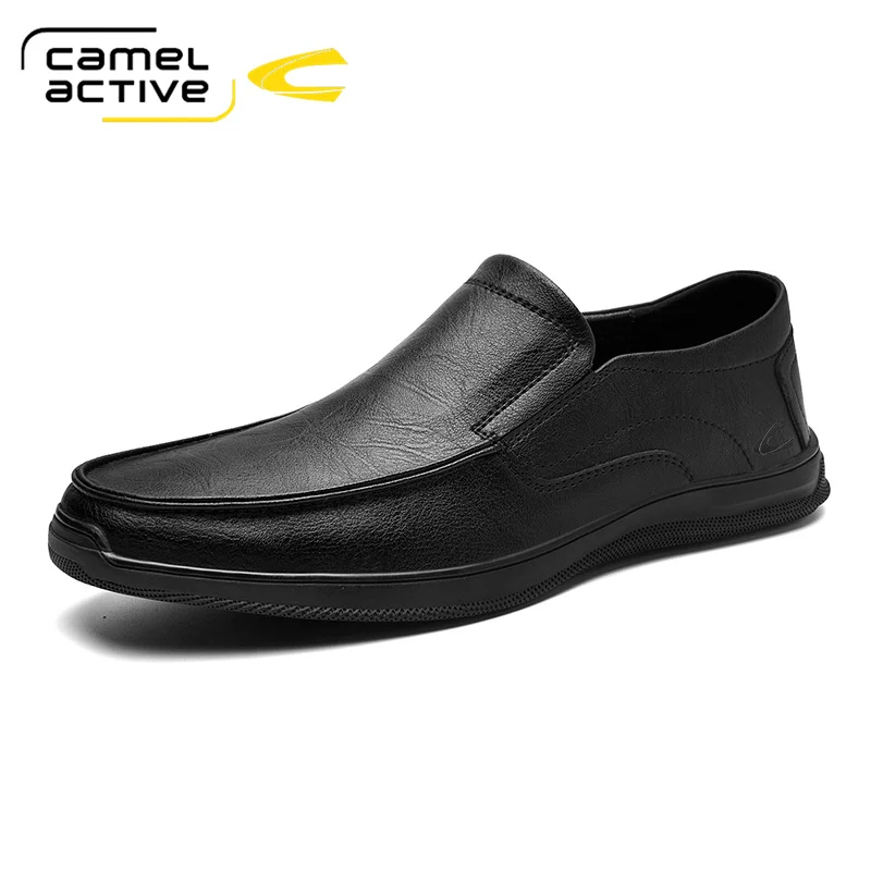 

Camel Active Brand Top Quality Genuine Leather Men Dress Shoes Fashion Business Casual Shoes For Men Oxfords Classical Black