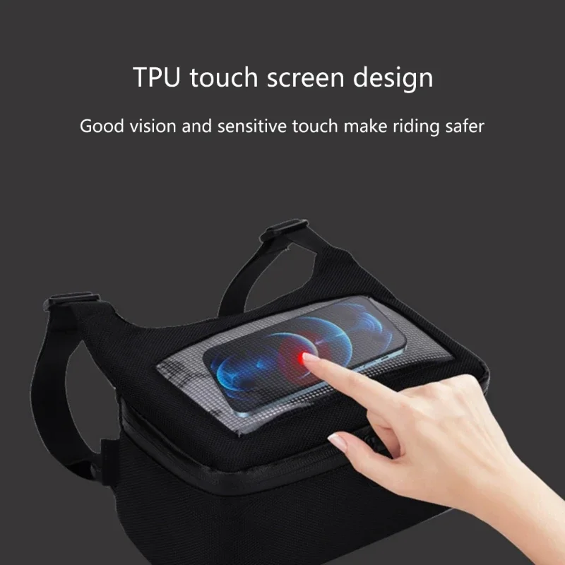 Motorbike Scooter Front Cloth Bag Storage Waist Bag Multifunction Waterproof Phone Navigation Pocket Windscreen Backpack