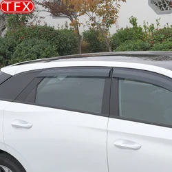 For MG4 2023 MG MULAN EV Car Styling Exterior Visor Vent Shades Window Visor Sun Rain Guard Deflector Auto Accessories