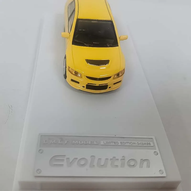 LMLF-Racing Sports Model Car Collection, 1: 64 Evolution, Diecast Car, Amarelo