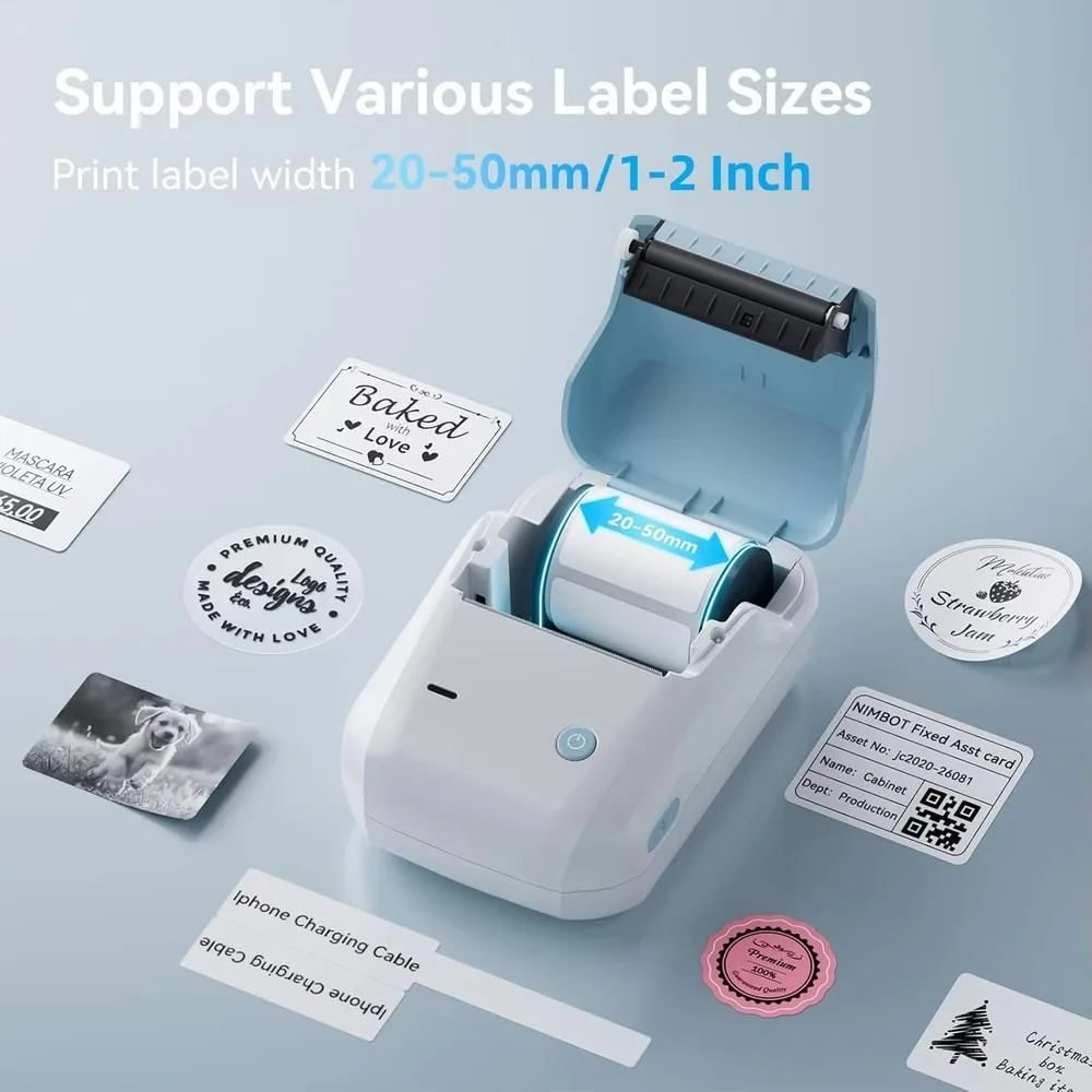 Niimbot B1 2 Inch Wireless Mobile Mini Thermal Label Printer Portable Price Tag Maker for Supermarket Fresh Food